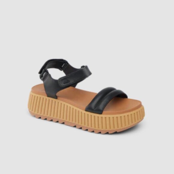 REEF Vista Higher Raya Platform Sandals — Black, 8 - Picture 7 of 12